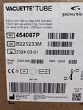 Greiner 454067P VACUETTE Tube 3.5mL Serum Sep Clot Activator 13 X 75 mm