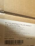 BD 930415 BD ChloraPrep Hi-Lite Orange 3 mL applicator-Better Life Mart