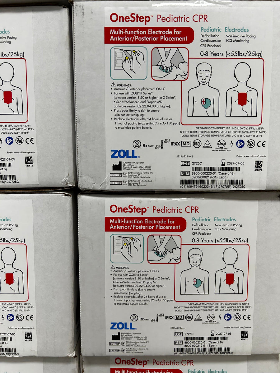 Zoll 8900-000220-01 CPR Training Pads OneStep 8/cs – Better Life Mart