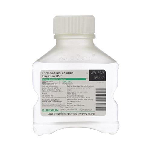 B Braun R5201-01 Irrigation Solution 0.9% Sodium Chloride 500ml-Better Life Mart 