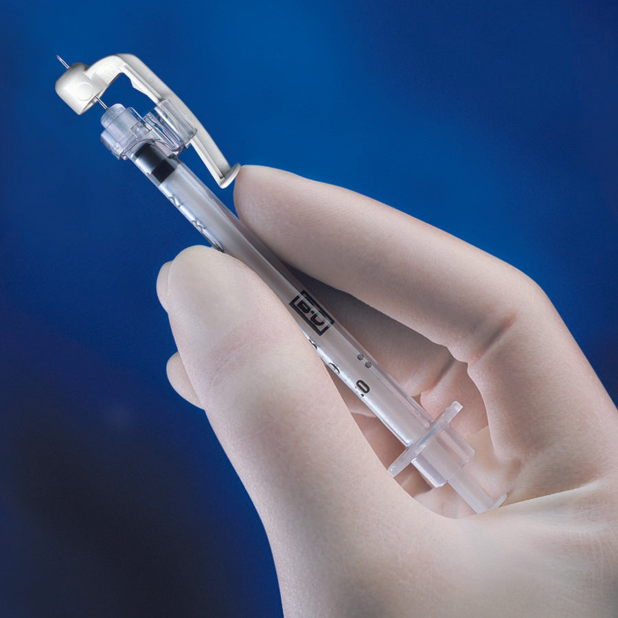 BD 305932 Insulin Safety Syringe with Needle 0.5 mL 29G