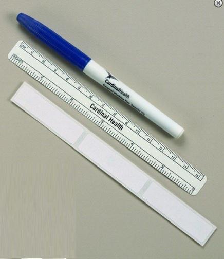 Cardinal 250PRL Skin Marker with Ruler and Labels