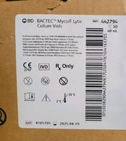 BD 442794 Blood Culture Media BD Bactec™ 50/CS