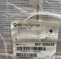 BD 309628 BD Luer-Lok Syringe 1 mL case of 800-Better Life Mart