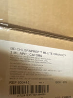 BD 930415 BD ChloraPrep Hi-Lite Orange 3 mL applicator-Better Life Mart  