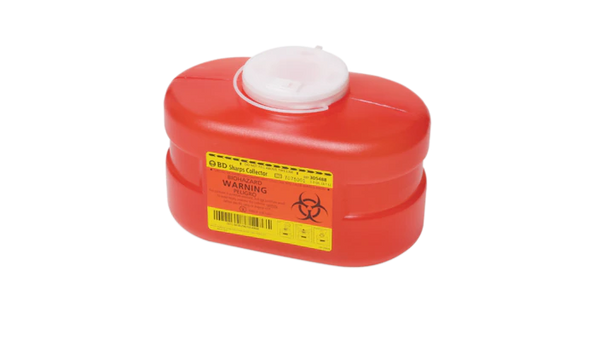 BD 305488 Sharps Container 3.3 Quart red case of 24-Better Life Mart