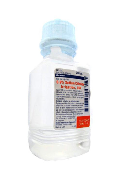 Saline Irrigation Water Baxter Nacl 0.9% 1 Litre 1000ml Bottle