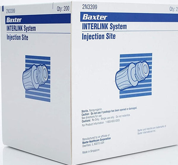 Interlink Injection Baxter 2N3399 Injection Site Interlink Male Luer Lock 200/cs – Better ...