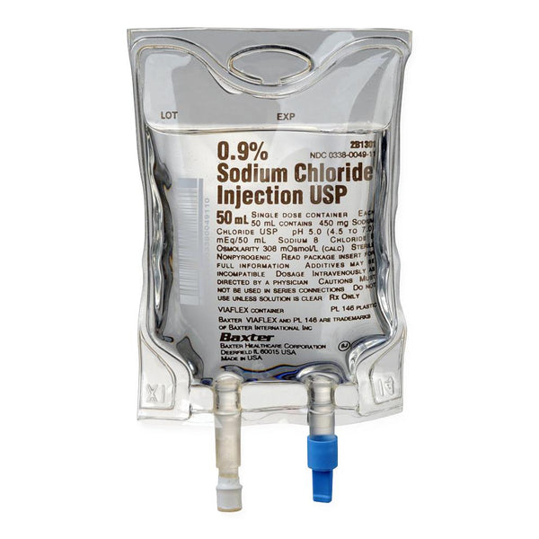 Baxter 2B1301 0.9% Sodium Chloride Injection Solution USP 50 mL- Better Life  Mart 