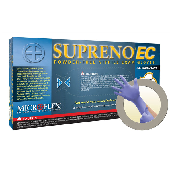 	
Microflex Supreno SEC-375 Nitrile Exam Gloves,Powder-Free, XL, 7.9 Mil-Better Life Mart