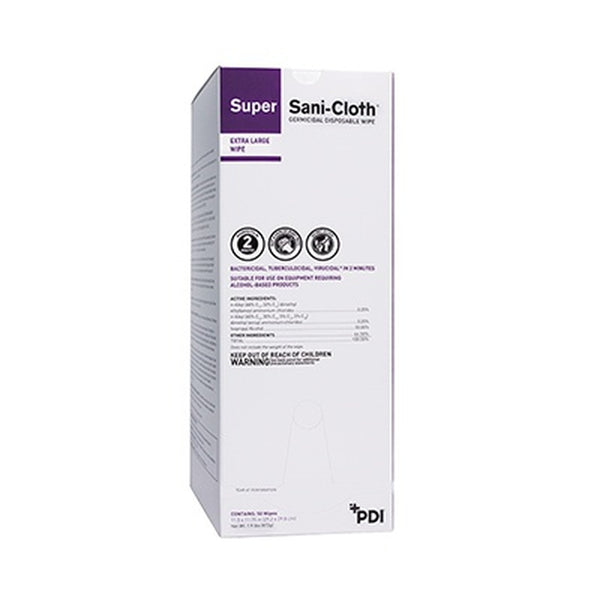 PDI Super Sani-Cloth Germicidal Disposable Wipes U87295,11.5" x 11.75"  X-Large -Better Life Mart 