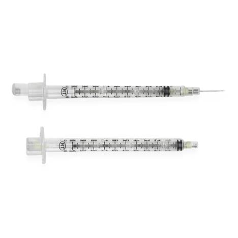 Retractable Technologies 10131 VanishPoint Tuberculin Syringe, 1 mL, 27G x 1/2"